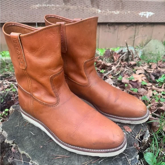 Red Wing Shoes Pecos Tan Leather Men's Boots - Picture 1 of 7